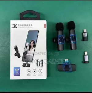 Dual Wireless Lavalier Microphone for iPhone Type-C and Usb