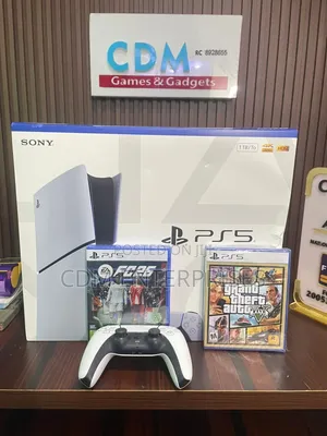 Brand New Ps5 Slim 1tb With 2 Controllers 2 Games