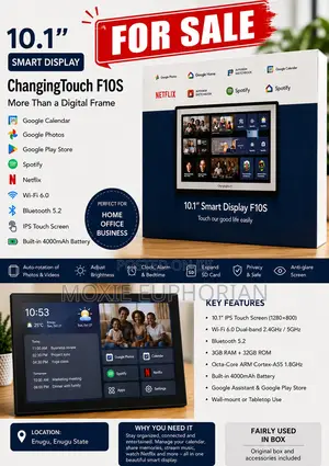 Smart Digital Display Frame F10s – 10.1” Touchscreen