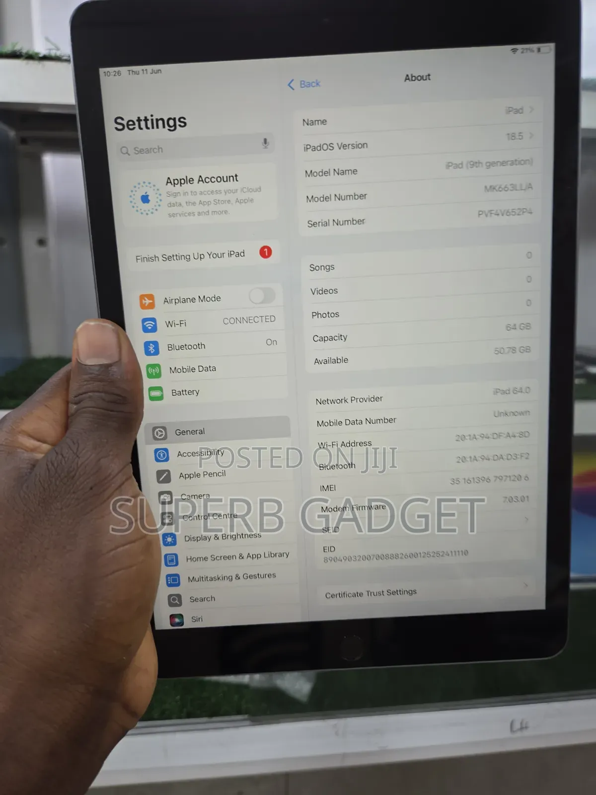 Apple iPad 10.2 (2021) 64 GB Black