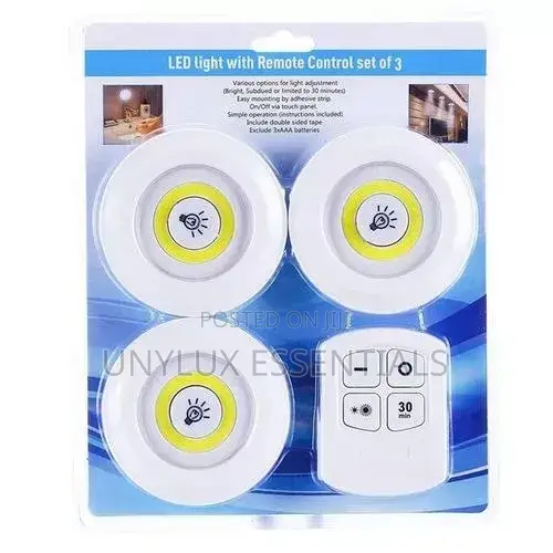 3pcs Led Light With Remote Control