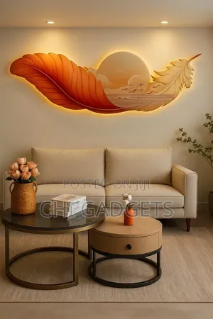 Feather Wall Decor Light