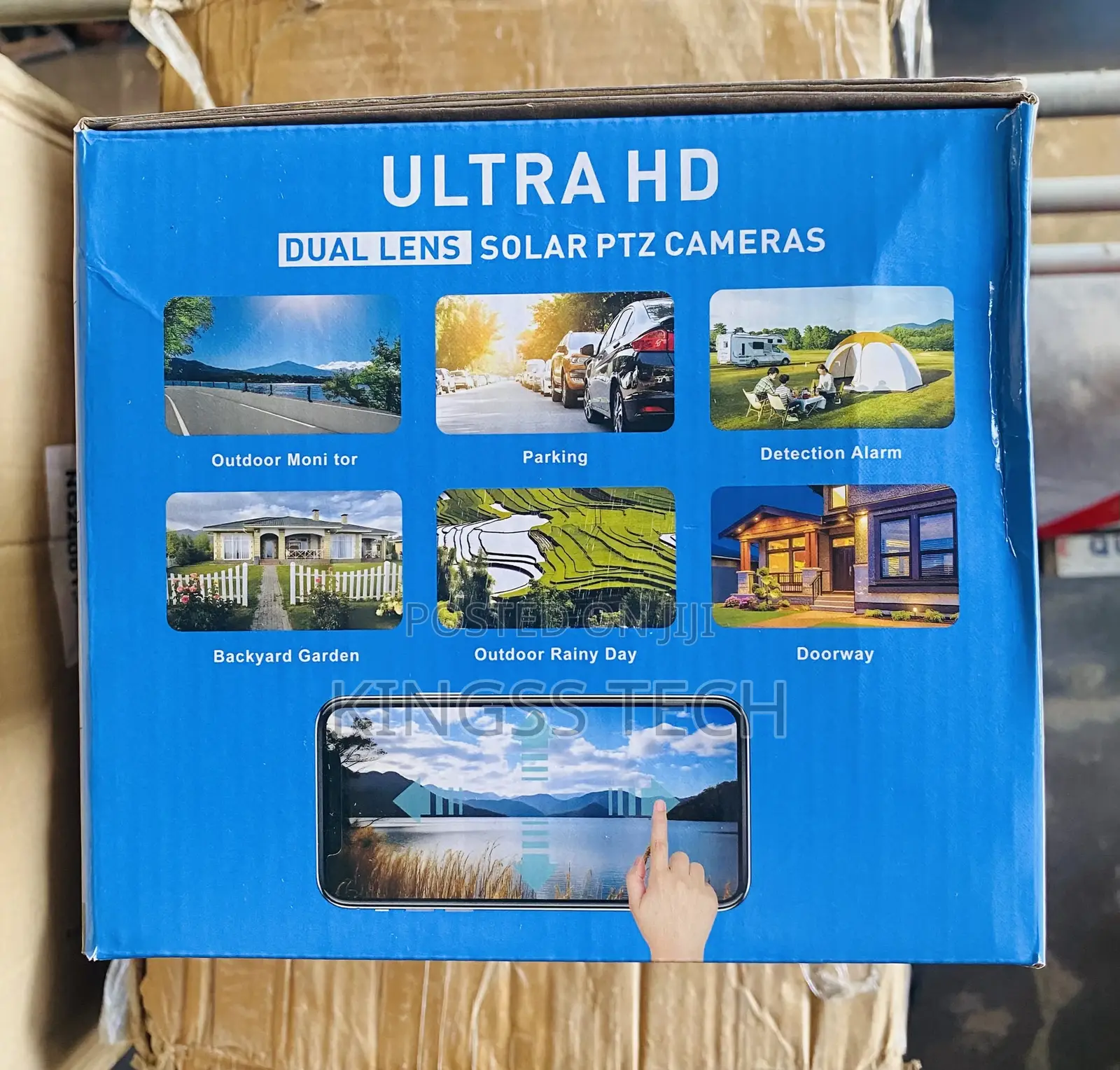 Essecloud E8 Double Lens Solar Camera