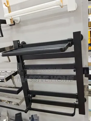 60cm Towel Warmer Black