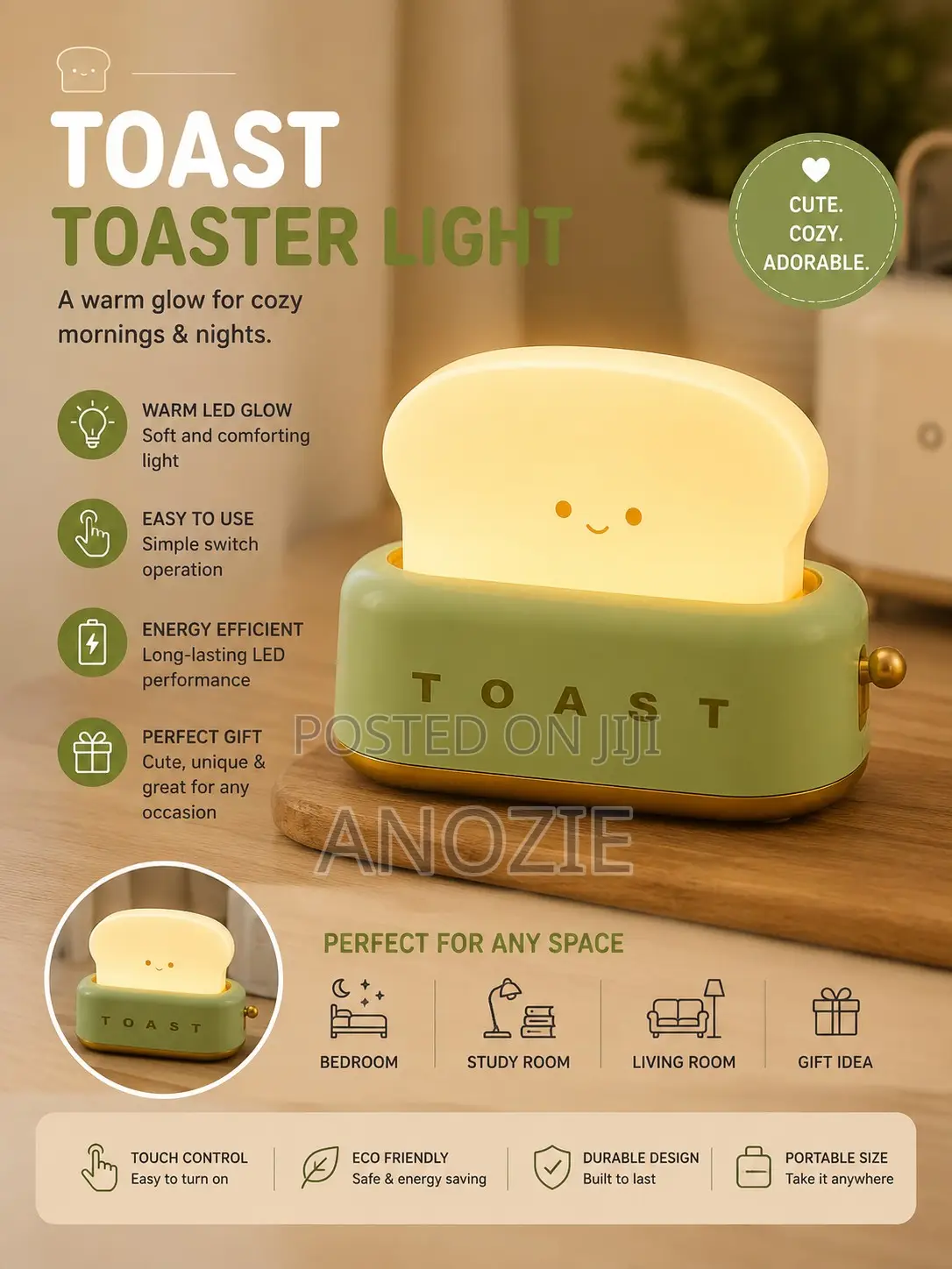 Toast Toaster Night Light