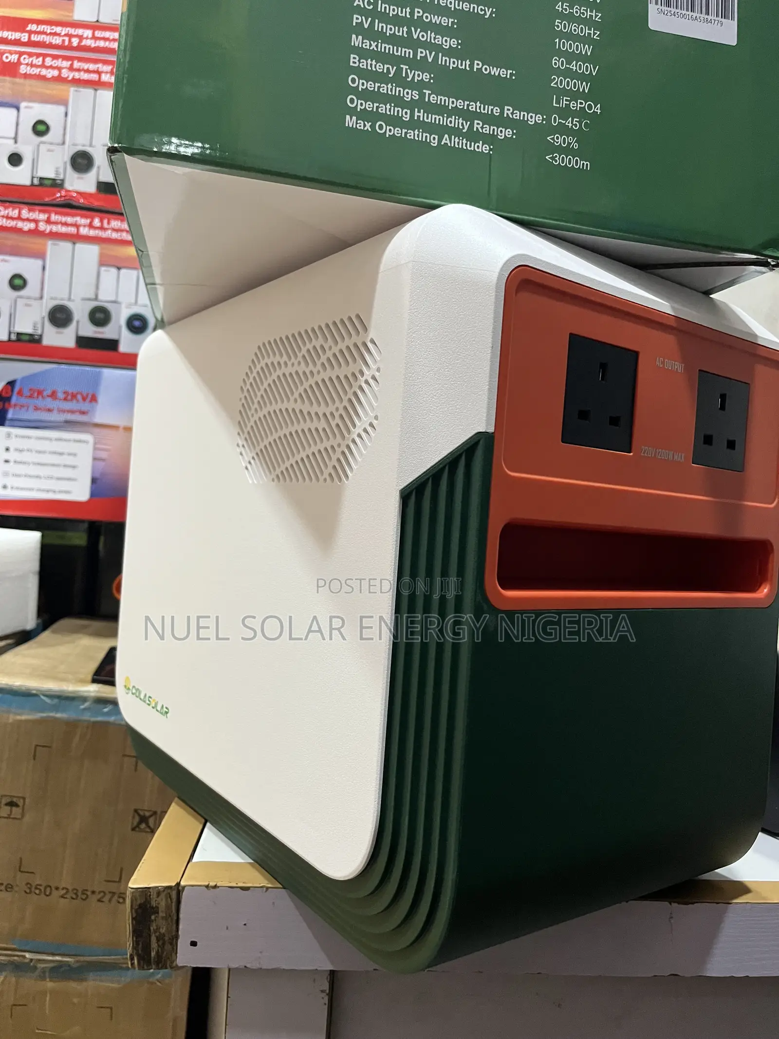 Cola 3600 Solar Generator (3.6kwh