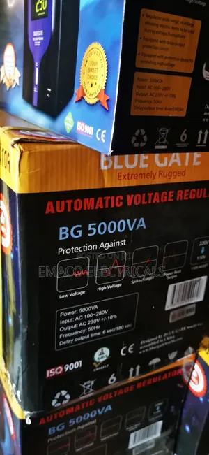 5000va Automatic Voltage Regulator Stabilizer Blue Gate