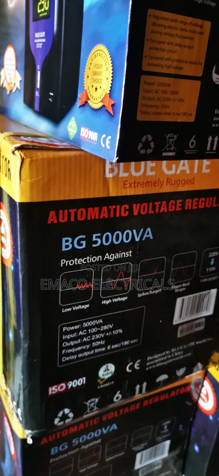 5000va Automatic Voltage Regulator Stabilizer Blue Gate