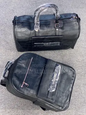 Sunsilk Quality Luxury Men Genuine Leather Duffle Bag/Backpack