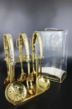Unique Gold Cooking Stainless Steel Spoon