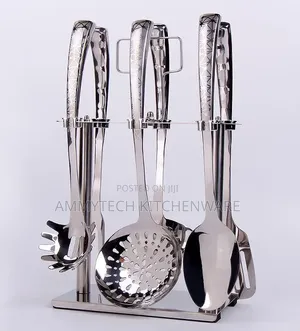 Silver Sets Stainless Steel Cooking Spoons