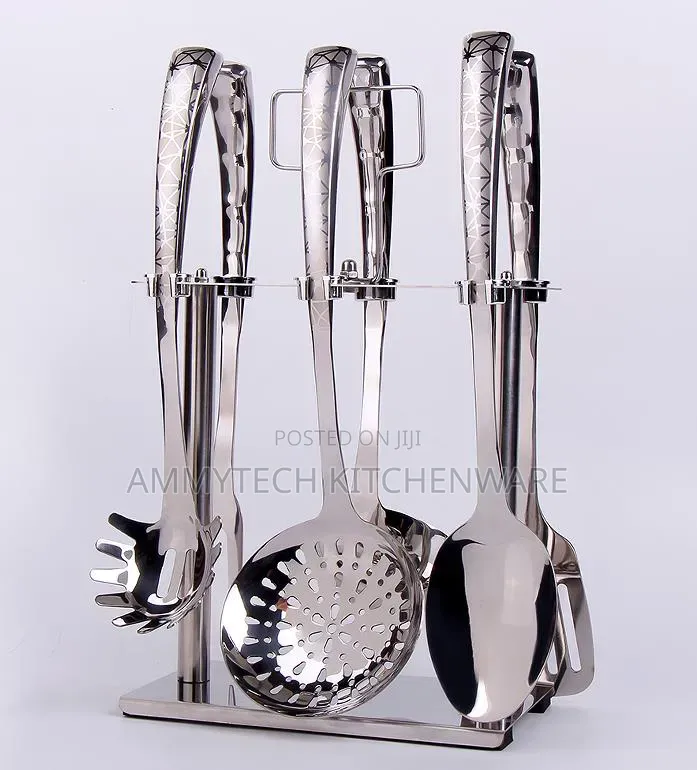 Silver Sets Stainless Steel Cooking Spoons