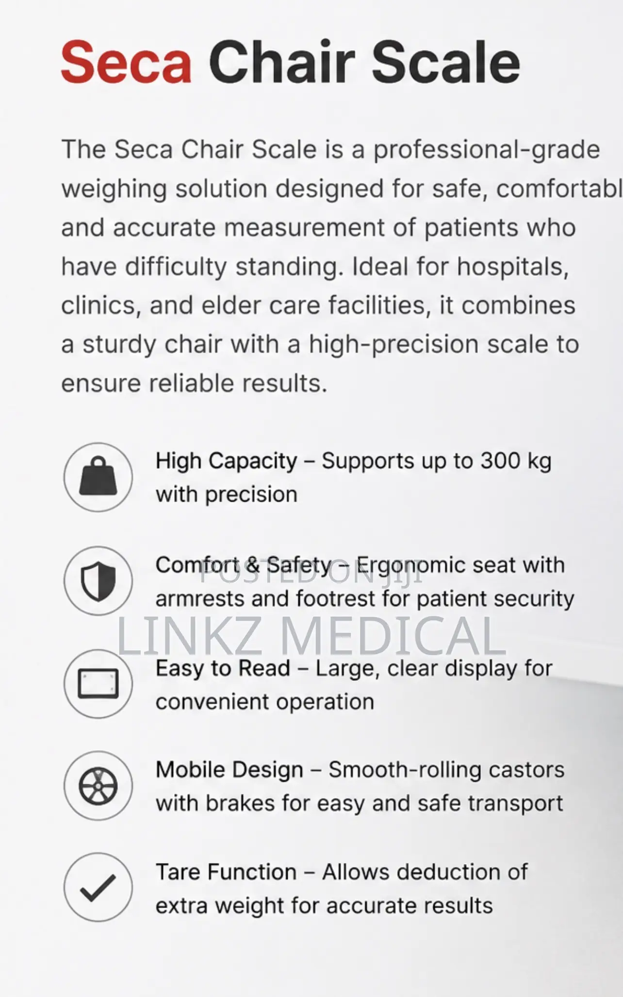 Seca Chair Scale