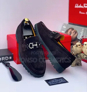 *Feragamo Shoes Suede