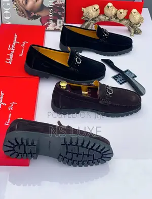 *Feragamo Shoes Suede