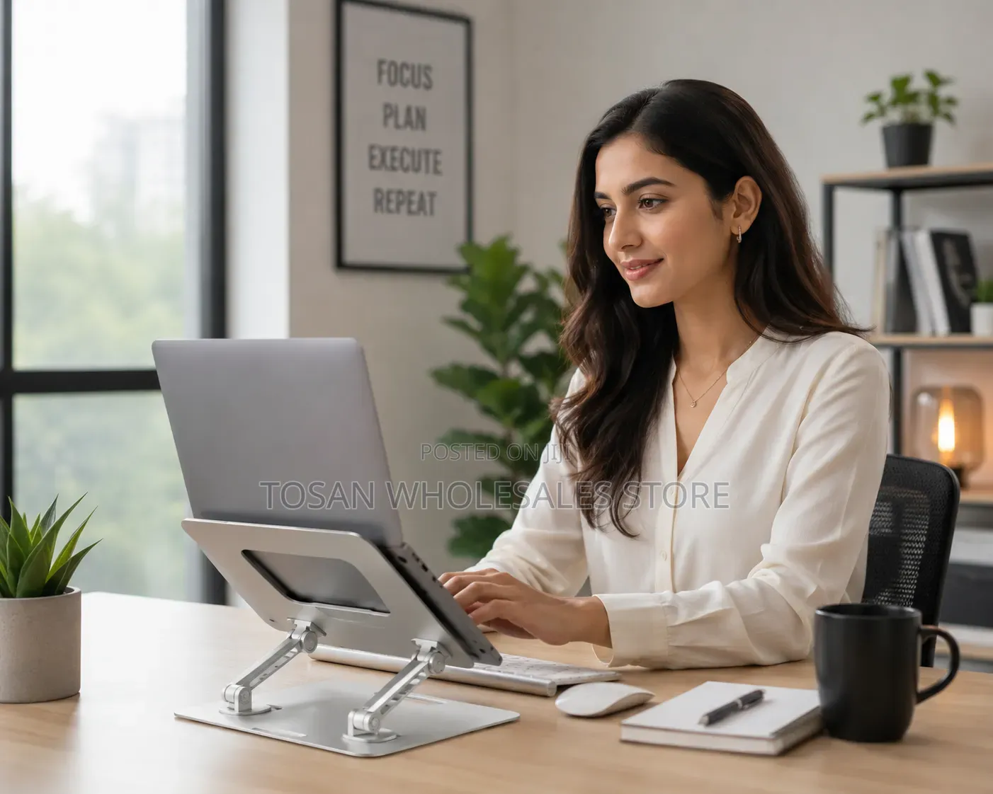 360° Adjustable Laptop Stand – Premium Ergonomic Design