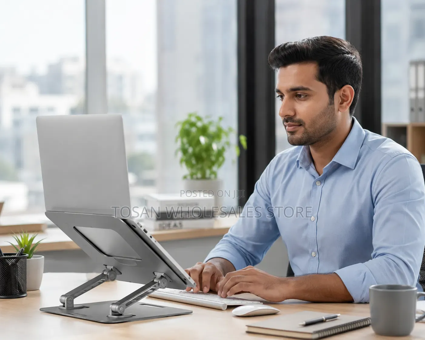 360° Adjustable Laptop Stand – Premium Ergonomic Design