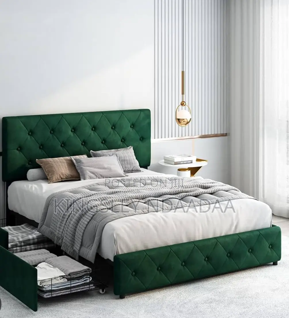 6 by 6 Bed Frame With Drawer