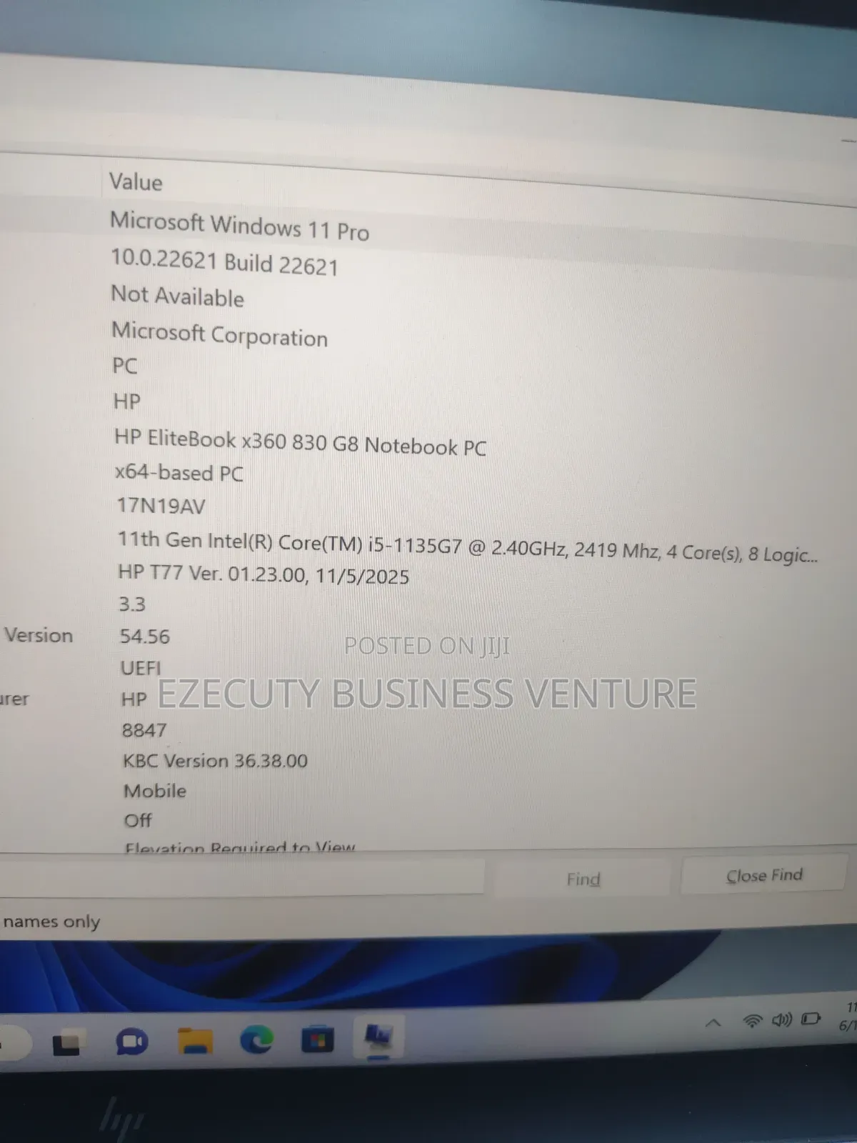 Laptop HP EliteBook 830 G8 16GB Intel Core i5 SSD 256GB