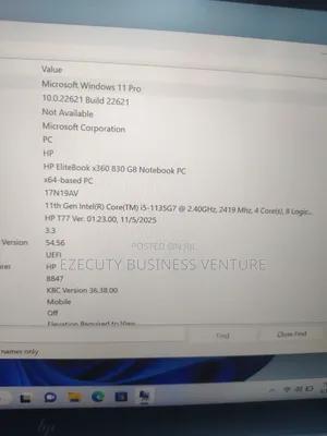 Laptop HP EliteBook 830 G8 16GB Intel Core i5 SSD 256GB