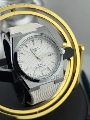 Tissot PRX Powermatic 80 Waffle-Patterned Dial Rubber Watch