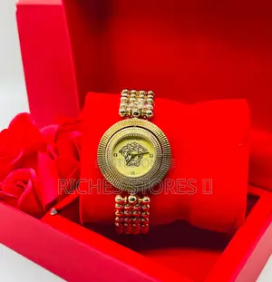 Female Versace Gold Tone Watch