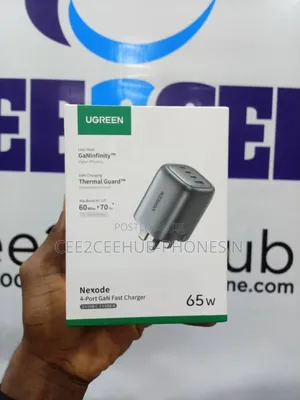 Ugreen Ganinfinity Nexode 4port Fast 65watts Fast Charge Adapter