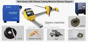 Double Drive Gantry CNC Flame Plasma Cutter (Lgk63a Plasma Source)