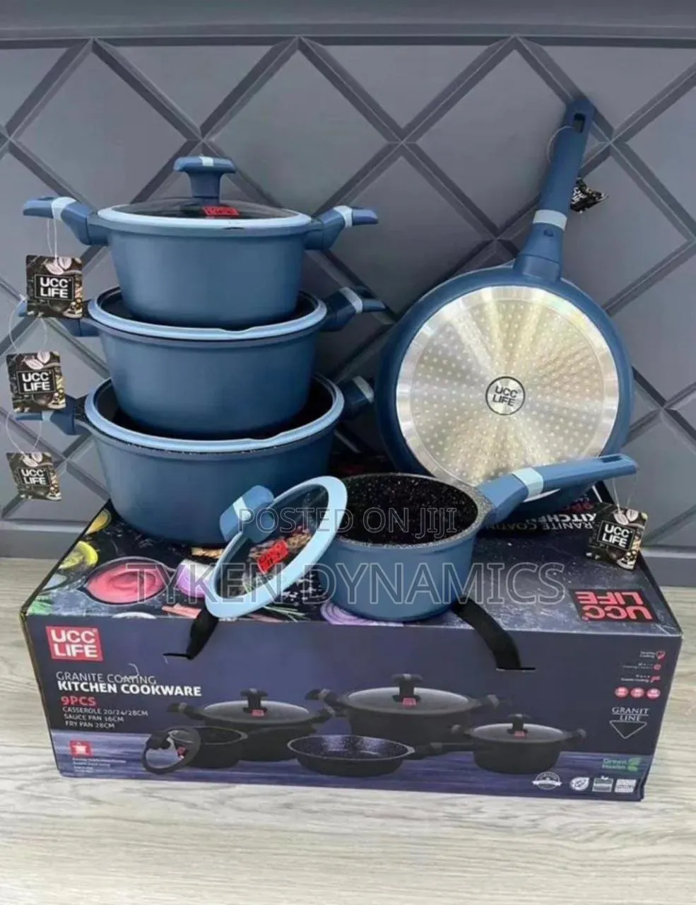 5 Piece Ucc Life Granite Coating Cookware Set