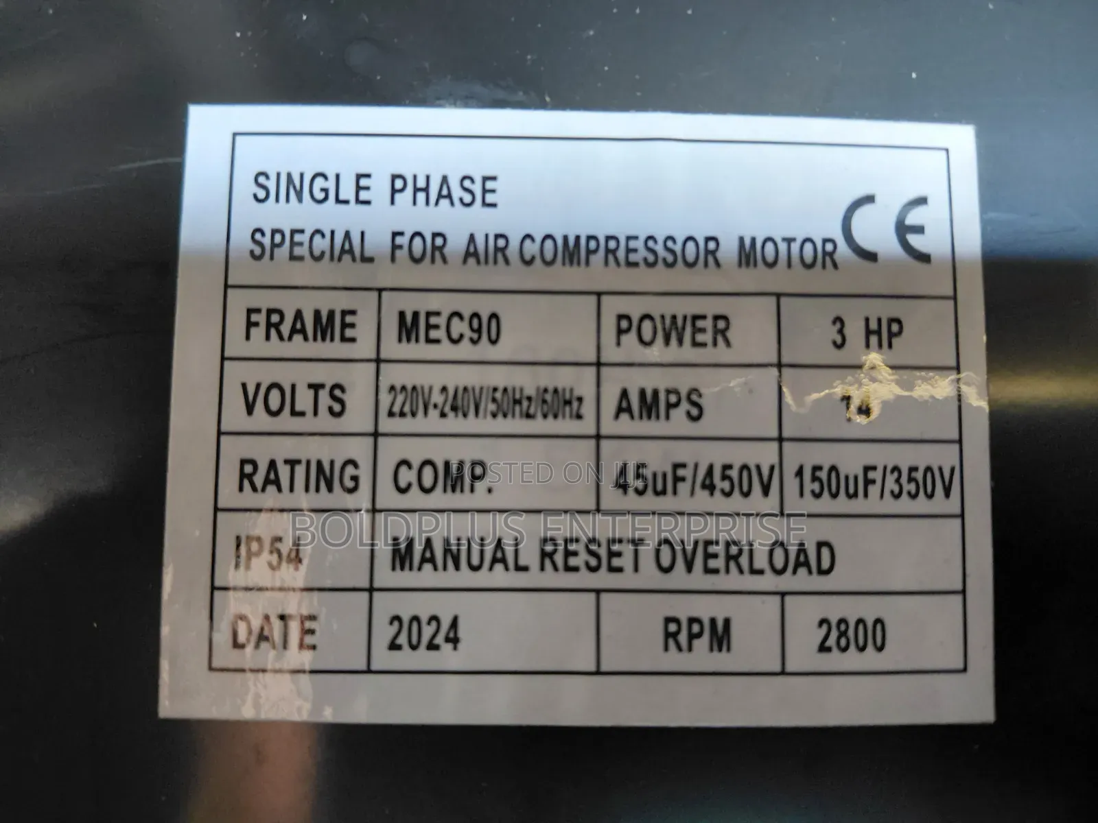 100 Litre Electric Air Comprssor Machine