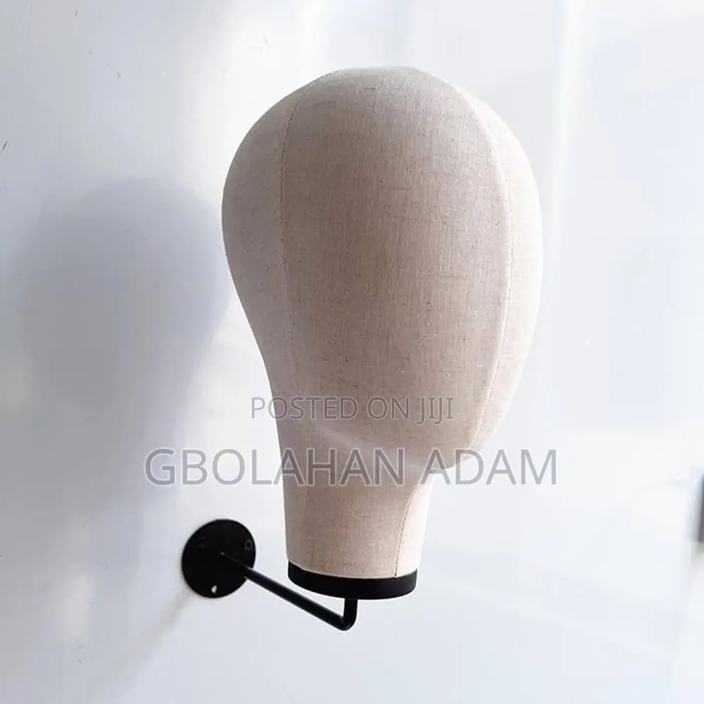 Wall-mounted Canvas Mannequin Head