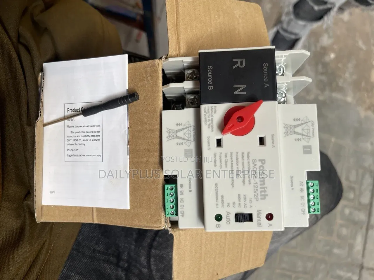 Automatic 125ah Changeover Transfer Switch