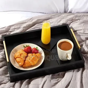 3in1 Bamboo Black Tray