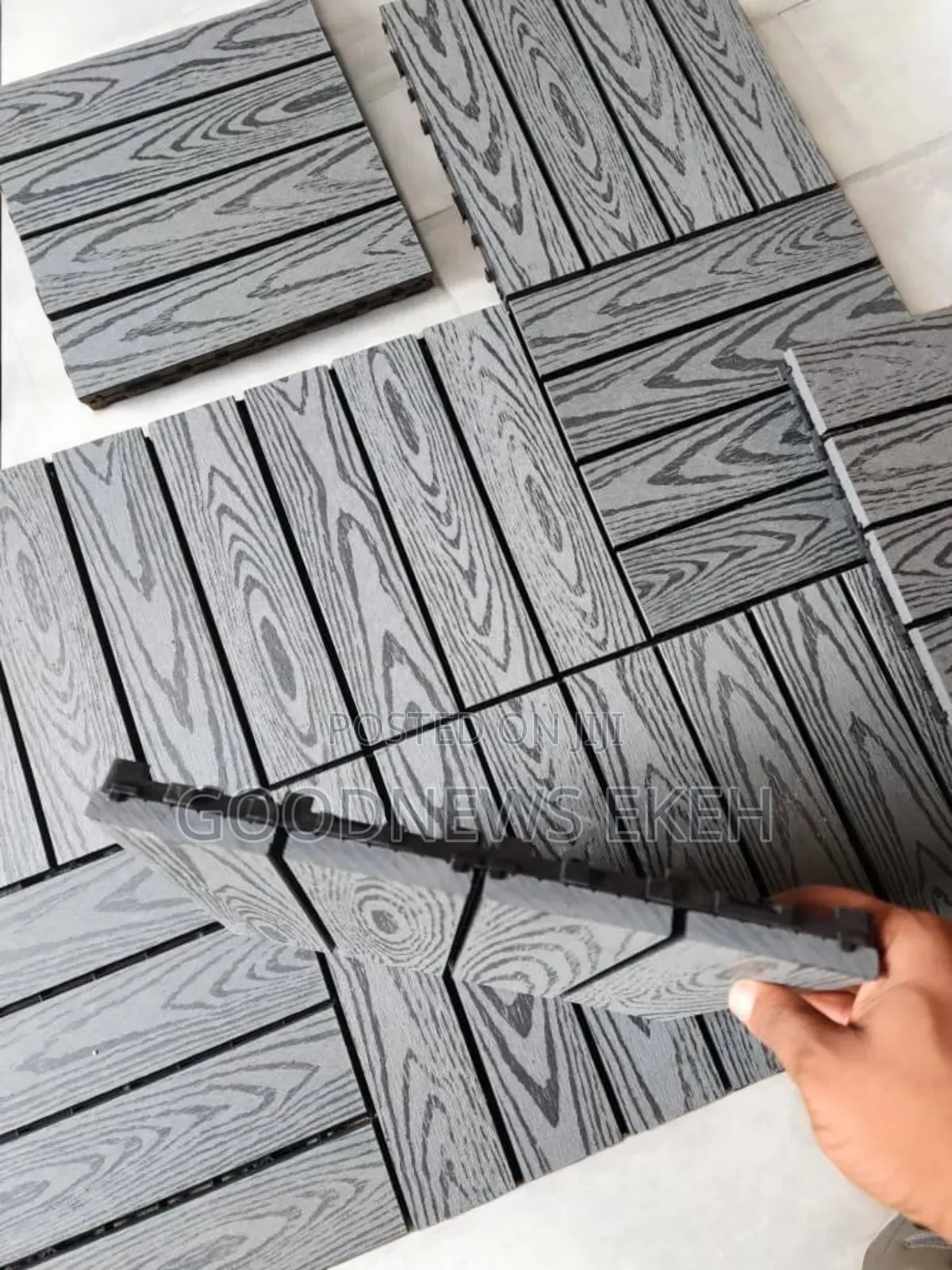 Wooden Plastic Composite Decking Tiles