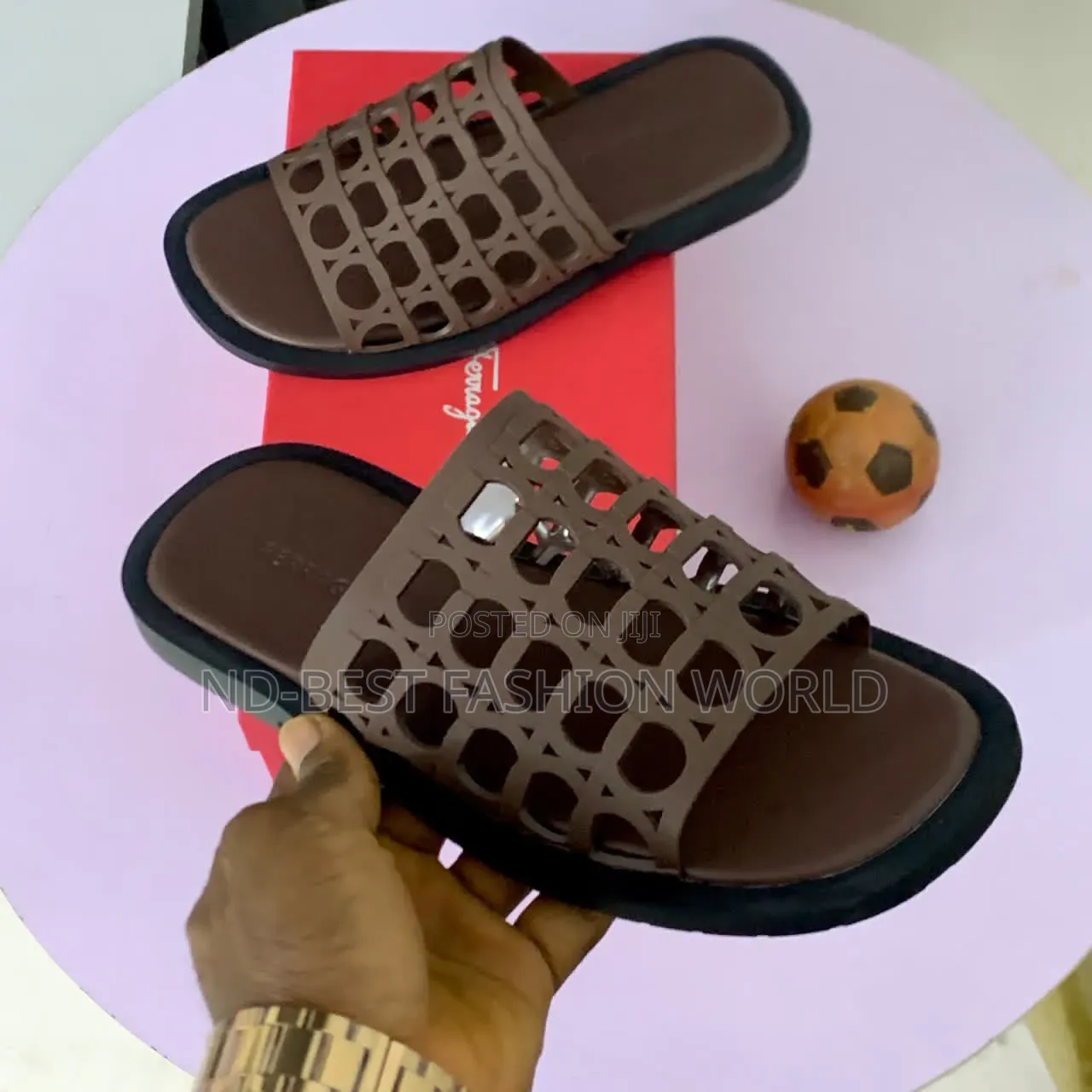Brown Basket Slippers
