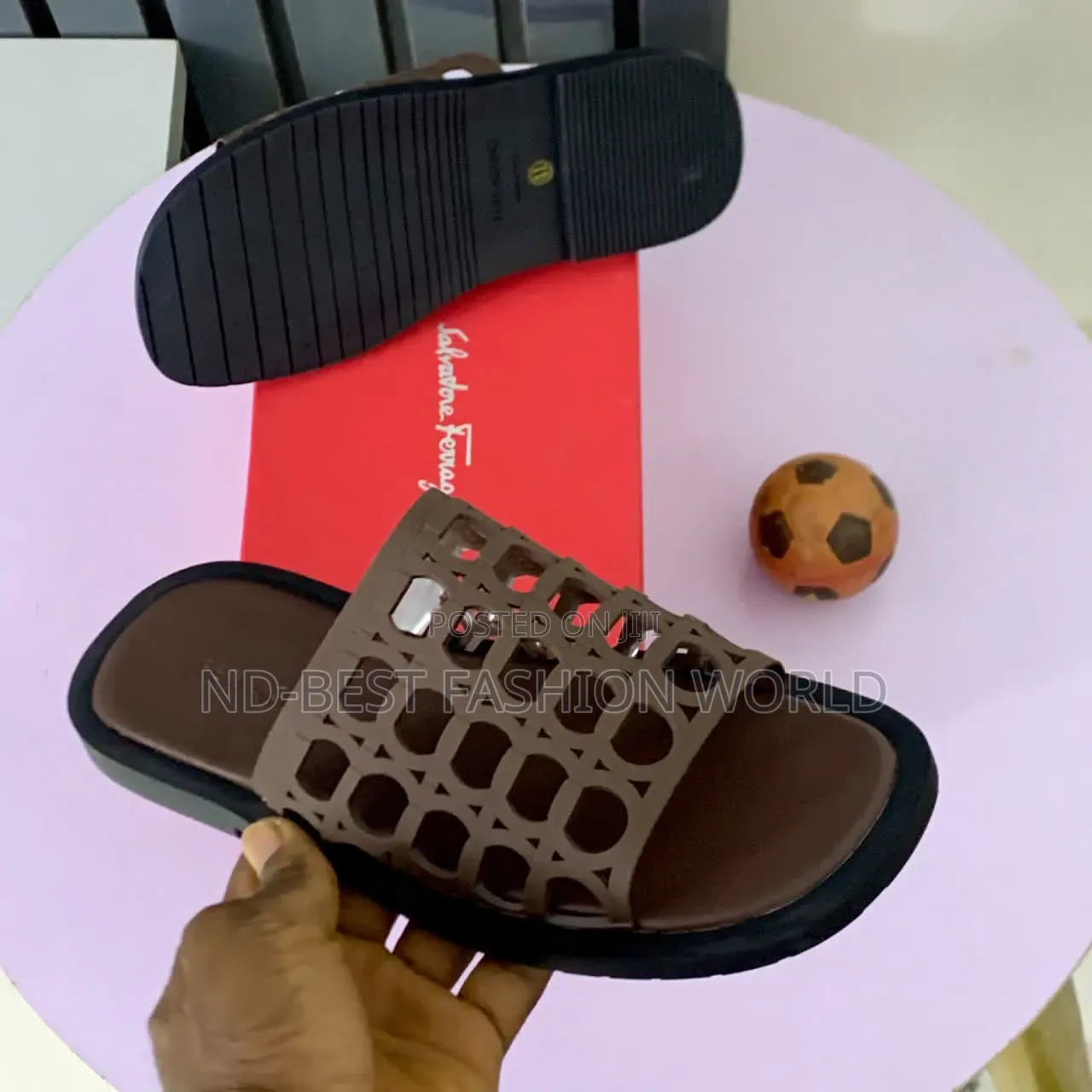 Brown Basket Slippers