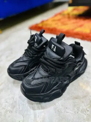 Men’S Black Fashion Chunky Sneakers