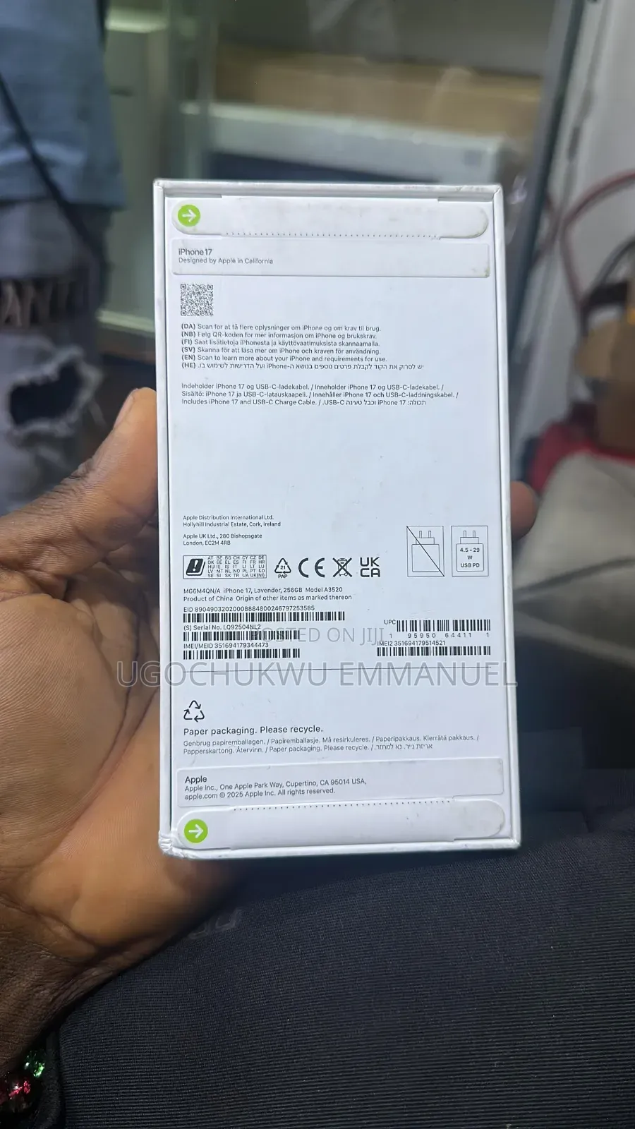 New Apple iPhone 17 256 GB Purple