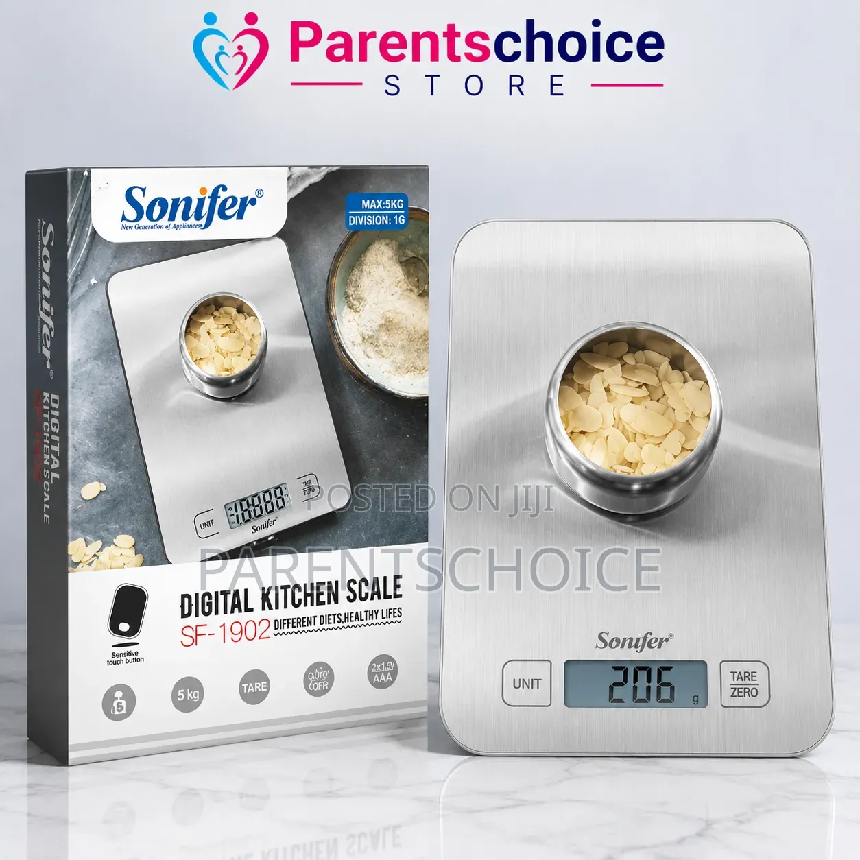 Sonifer Digital Kitchen Scale –5kg/1g