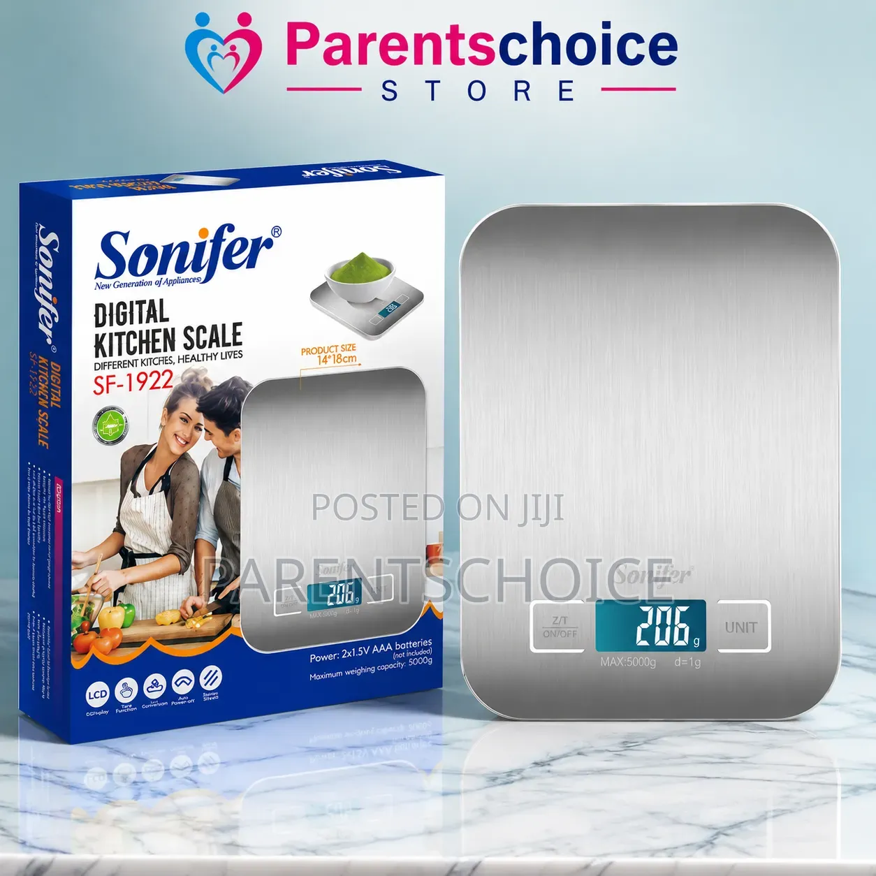 Sonifer Digital Kitchen Scale –5kg/1g