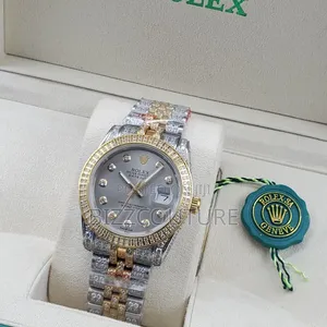Original Rolex Date-Just Gold Chain Watch Available in Store