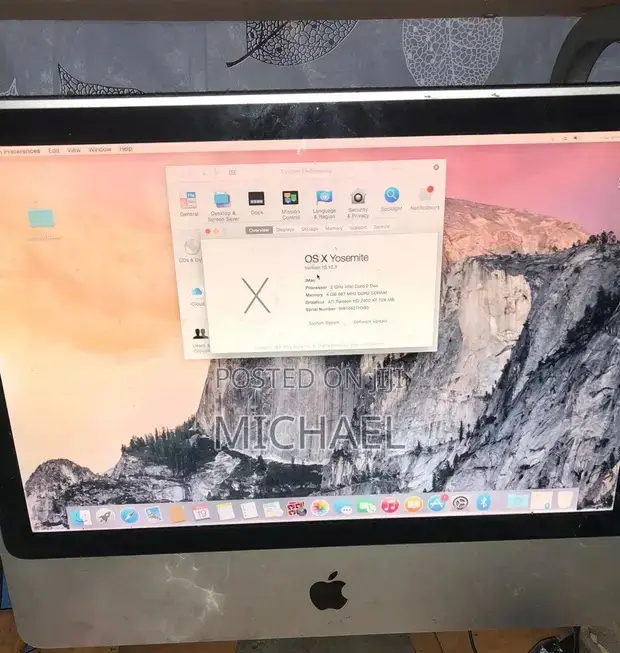 Desktop Computer Apple iMac 4GB Intel Core 2 Duo HDD 512GB