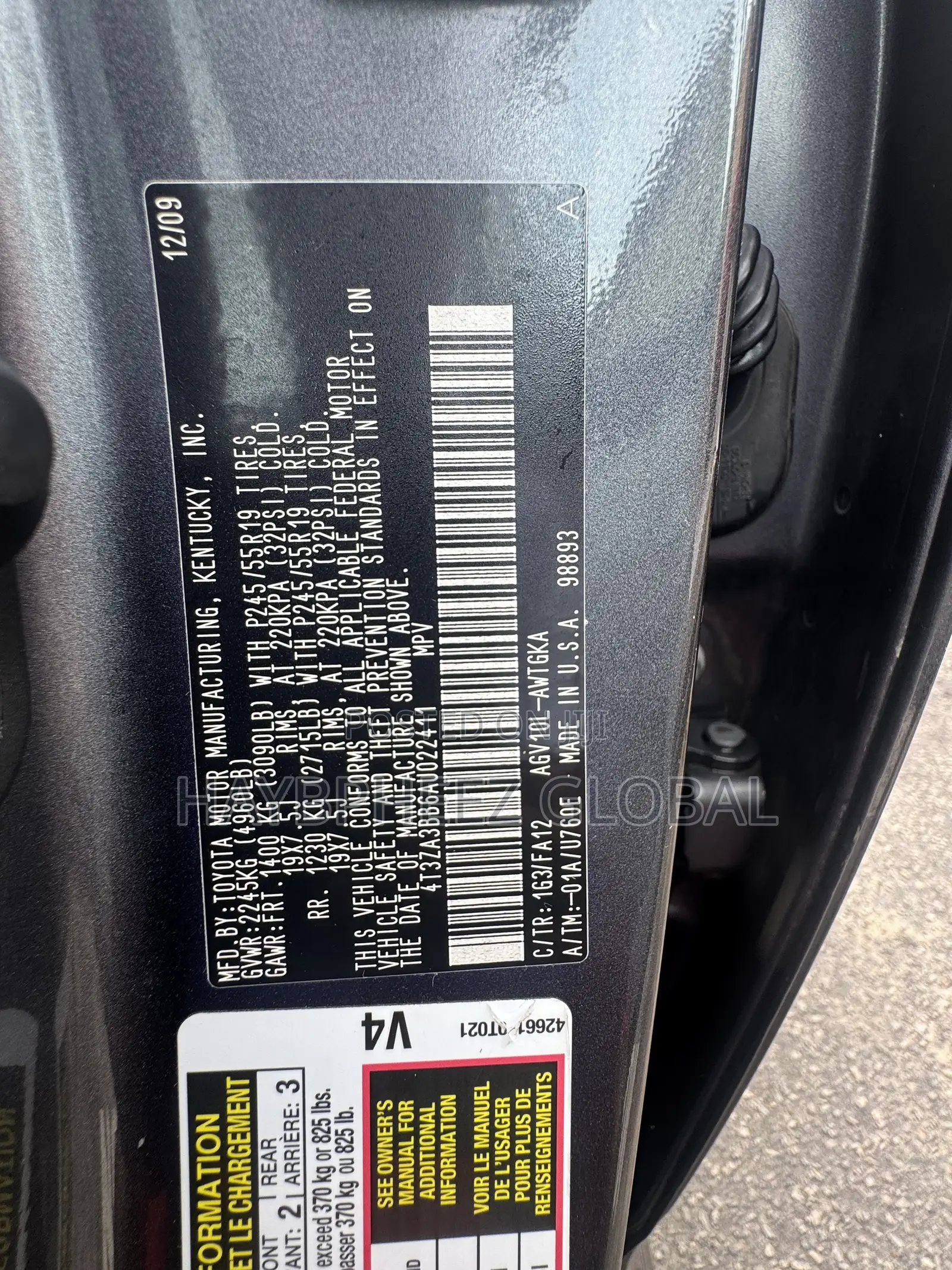Toyota Venza LE 2010 Gray
