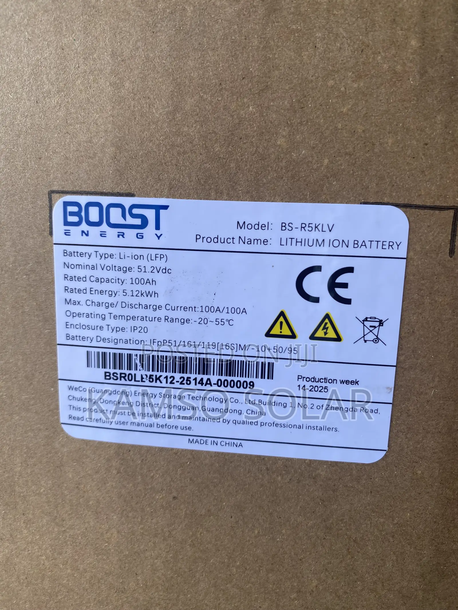 5kwh 51.2v Boost Lithium Battery