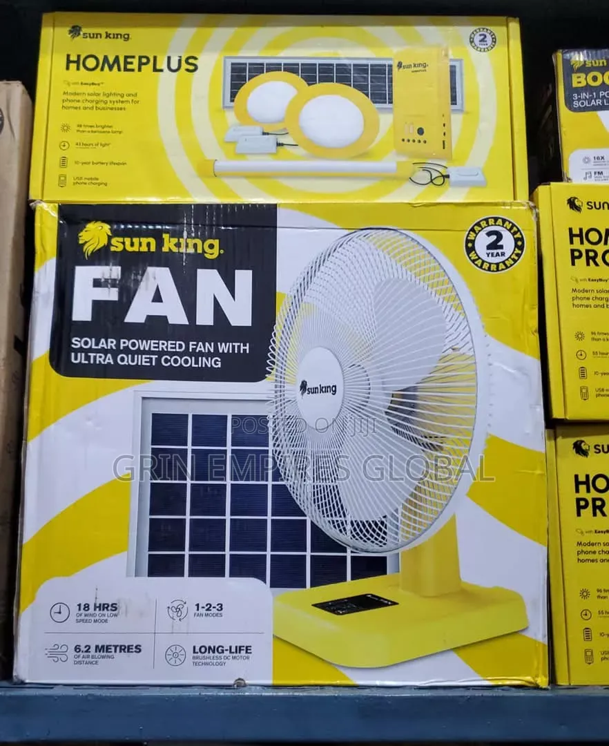 Sun King Solar Table Rechargeable Fan