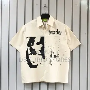 New Print Shortsleeve Buttoned Shirt