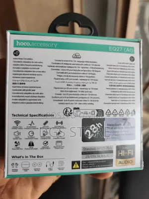 Hoco Eq27 Al Translation Anc+Enc Bluetooth Earbud