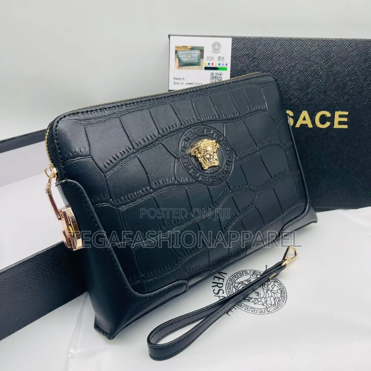 Quality Leather Versace Men's Purse