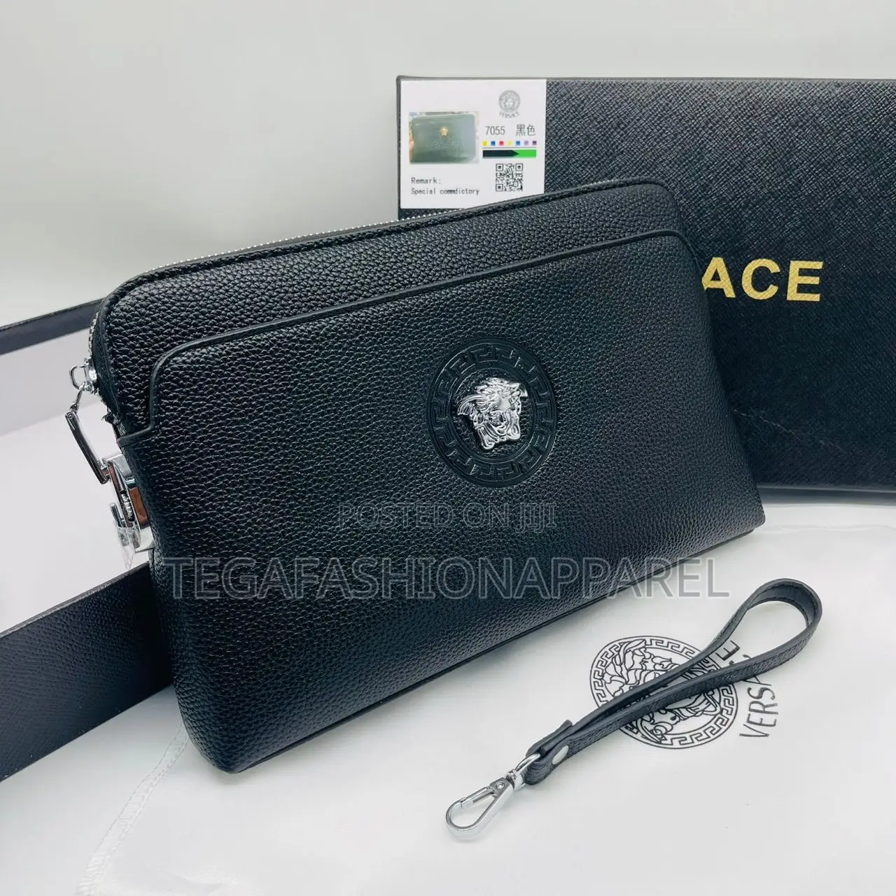 Quality Leather Versace Men's Purse