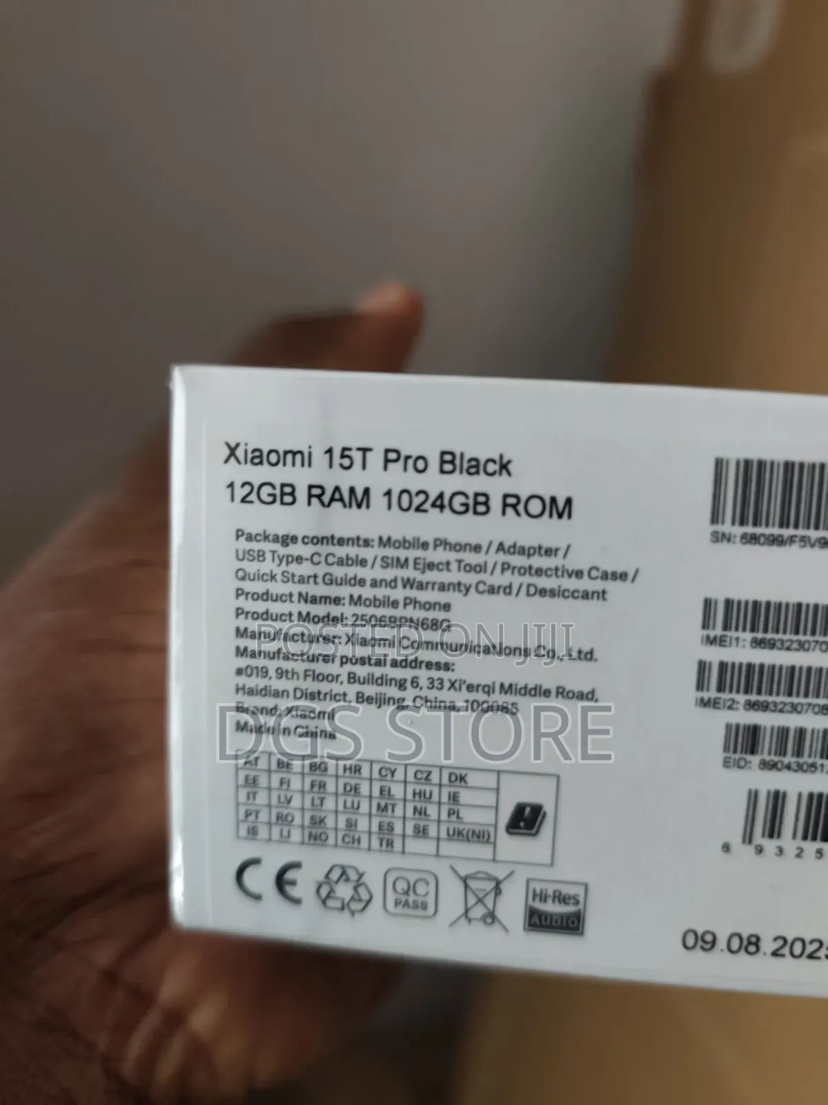 New Xiaomi 15T Pro 1 TB Black